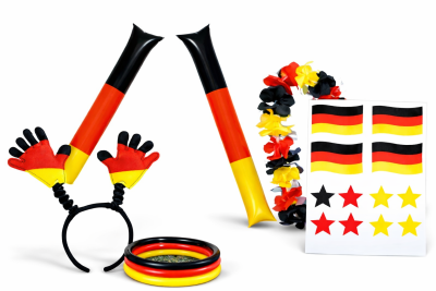 Fan Set, 5-tlg. Deutschland, EM, WM, Fußballparty, Germany, Fanartikel