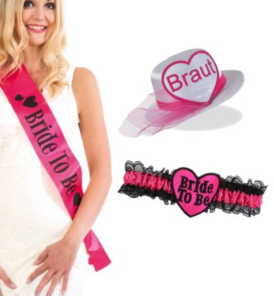 JGA_Brautparty_Set_Packet_Schaerpe_schwarz_Hut_Strumpfband_Braut