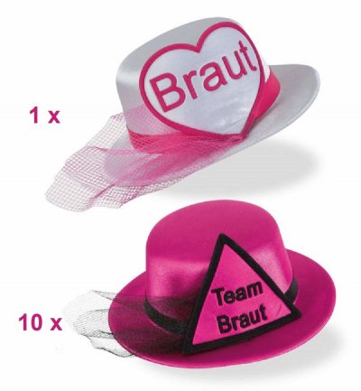 Junggesellinnenabschied, JGA, Brautparty Partyaccessoires Partyset Braut