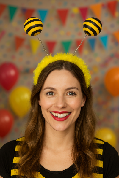 Bienen-Wabbles-Haarreif, Karneval, Biene, Mottoparty