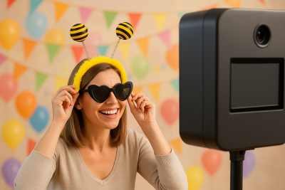Bienen-Wabbles-Haarreif, Karneval, Biene, Mottoparty