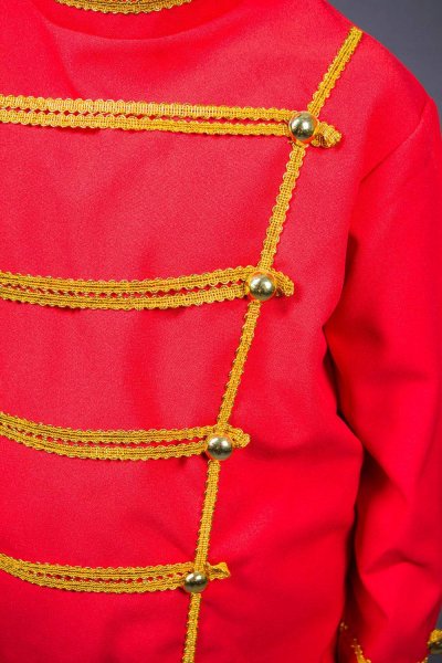 Nussknacker Kostüm 128 - 152 Soldat Offizier Weihnacht Märchen Heilig Abend Feiertage Rot Weiß Gold Mäusekönig Fasching