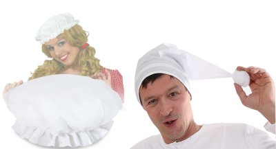 Schleiertanz Hochzeit Set Zipfelmütze & Schlafhaube Hochzeitsbrauch Hochzeitstradition Schleierabnahme Geschenkidee