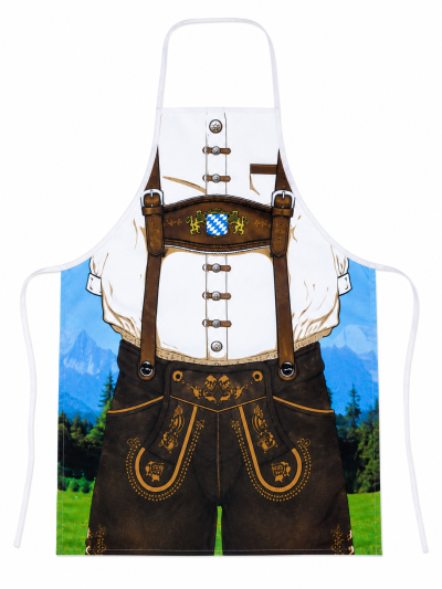 Bayern Schürze im Lederhosen-Design für Erwachsene