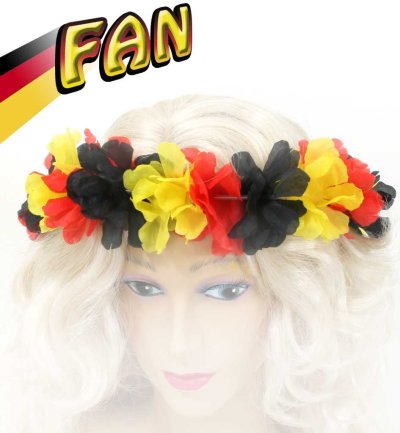 Deutschland Blumenkranz in Schwarz-Rot-Gold für Fußball Fans