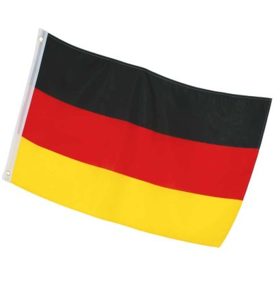 Deutschland Fahne 60 x 90 cm mit Metallösen in Schwarz-Rot-Gold