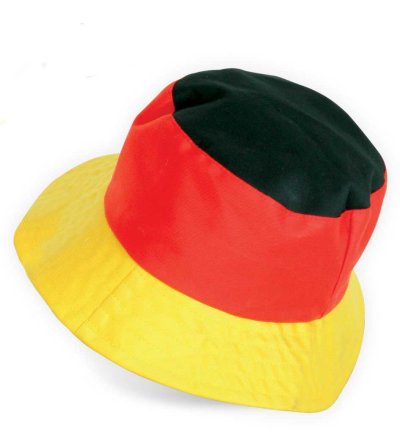 Deutschland Fan-Hut Schwarz-Rot-Gold Größe 58 cm