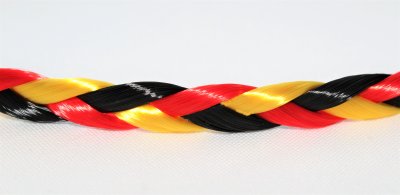 Haarband Fan, Deutschland, WM, EM, geflochtener Haarschmuck