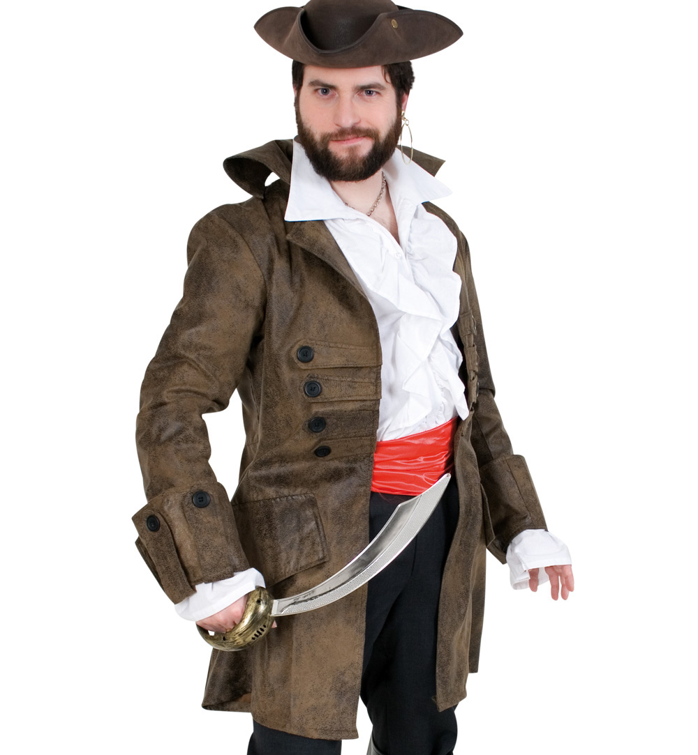 Piratenjacke Piraten-Kostüm für Herren Karneval Mottoparty