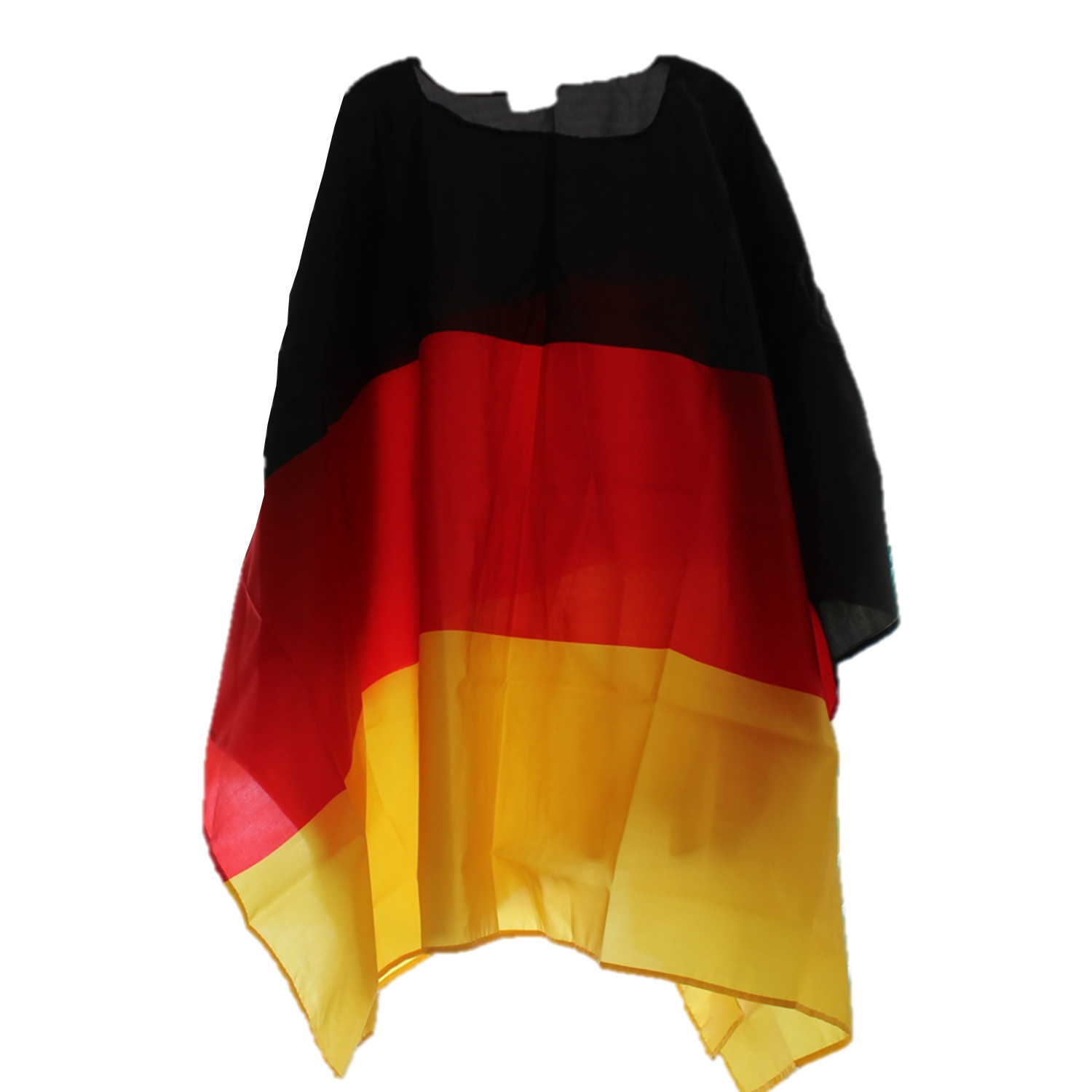 Cape FAN Deutschland Fanartikel schwarz-rot-gold, Umhang, Universalgröße  für Erwachsene 