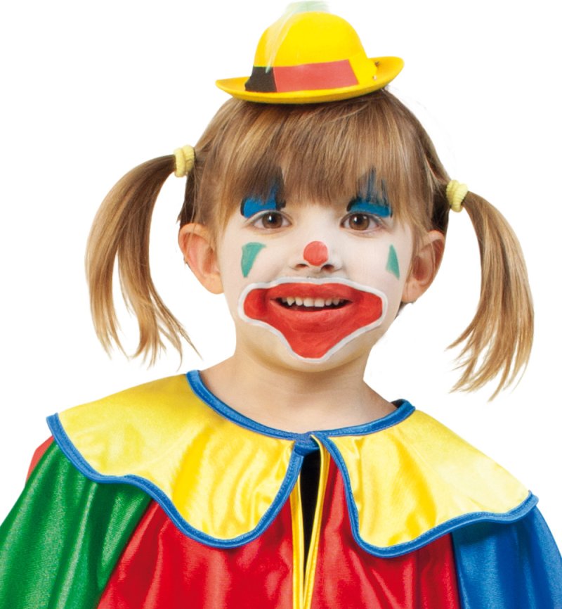 Kinderkostüm "Cape Clown" Clown-Umhang 1-tlg. Clown-Cape lustiges Kostüm für Kinder Spaßvogel Zirkus