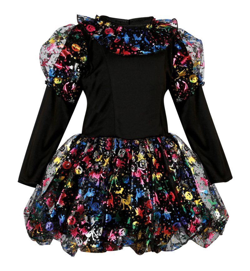 Funkelhexe 2-tlg. Hexenkostüm Hexenkleid und Hexenhut Halloween Tüllrock