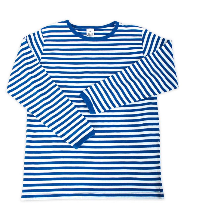 Ringelpullover blau/weiß, Fasching, Karneval, Mottoparty