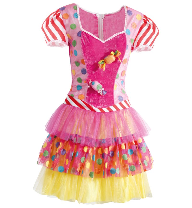 Kleid Candy für Erwachsene Damen Sweets Bonbons Süßigkeiten bunt