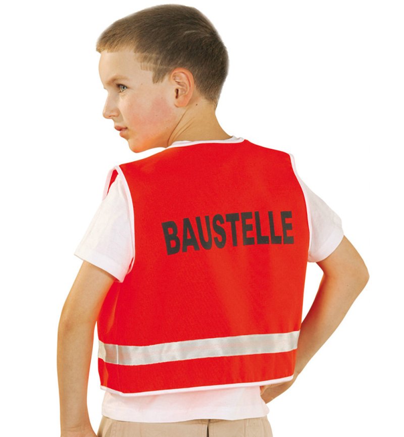 Spiel-Weste für Kinder Bauarbeiter Baustelle Rollenspiel
