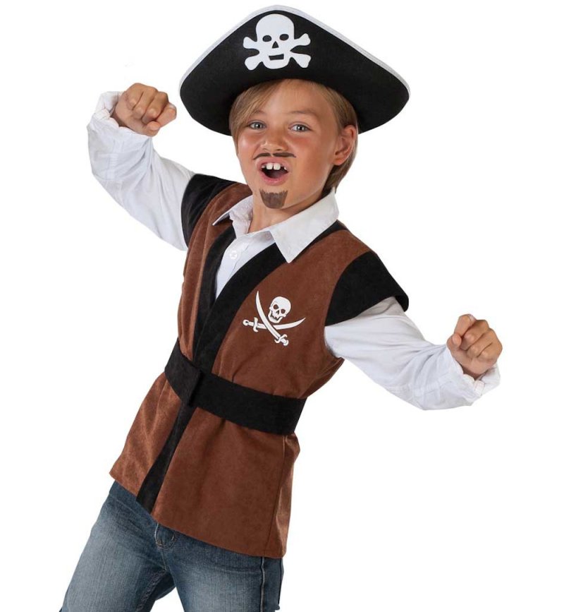 Kinder Piraten Hut Schwarz Seeräuber Capitan Enterer Verschiedene Modelle für Theater, Rollenspiele u. vieles mehr