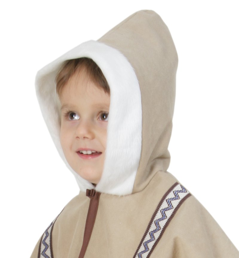 Kinderkostüm Cape Eskimo Umhang Inuit