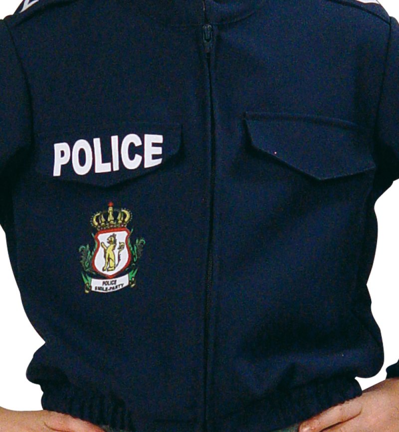 Kinderkostüm -Jacke- "Polizist Luxemburg" Karneval, Fasching, Mottoparty