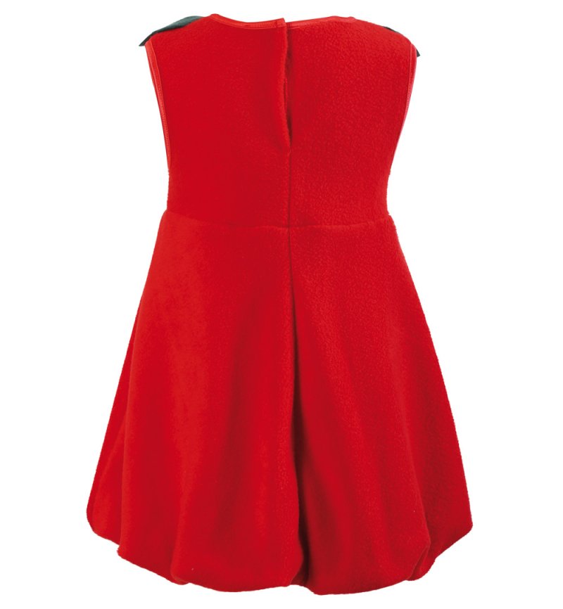 Erdbeer-Kostüm für Kinder Kleid mit Haarreif