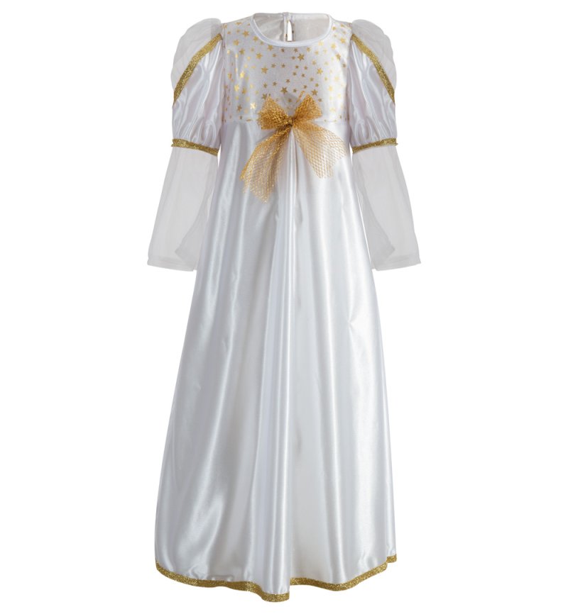 Kinderkostüm Engel Kleid ohne Flügel Weihnachten Christkind Gr 104-152