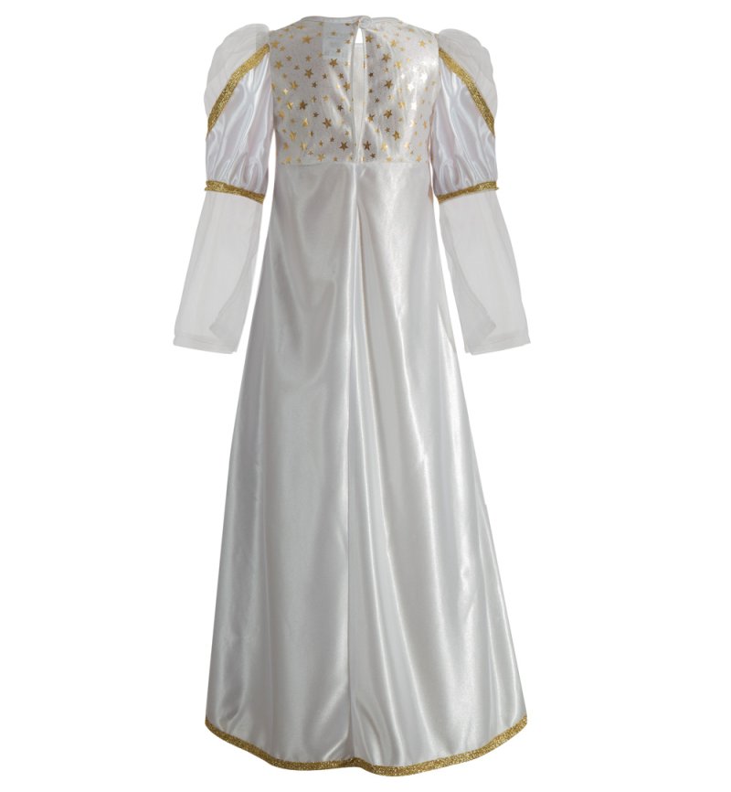 Kinderkostüm Engel Kleid ohne Flügel Weihnachten Christkind Gr 104-152