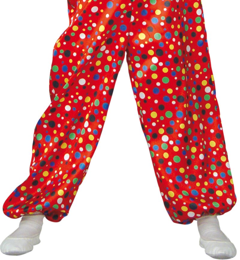 Kinderkostüm Clown Pünktchen Overall gepunktet rot Harlekin Kasper