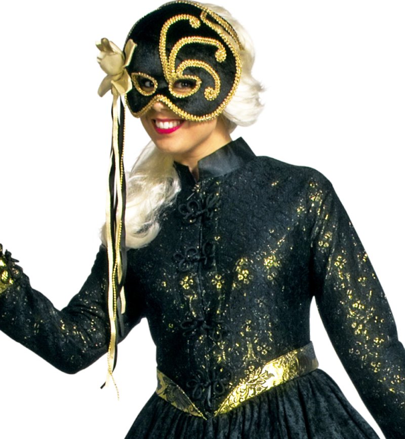 Damenkostüm "Marquise Noir" Karneval, Fasching, Mottopary