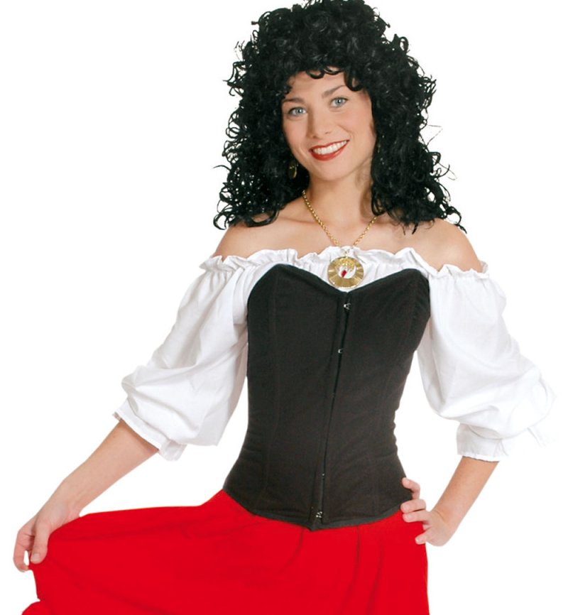 Damenkostüm 1-tlg "Bluse" mit Rüschen