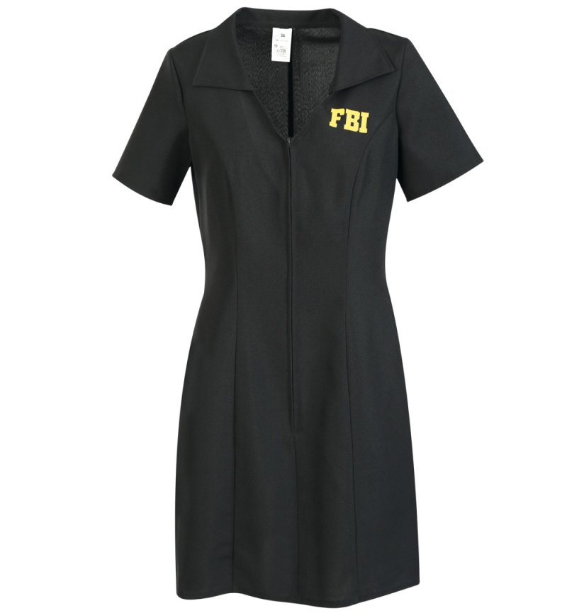 FBI Damenkostüm Kleid für Erwachsene Investigation Geheimdienst Spezialeinheit Agentin Geheimermittlung