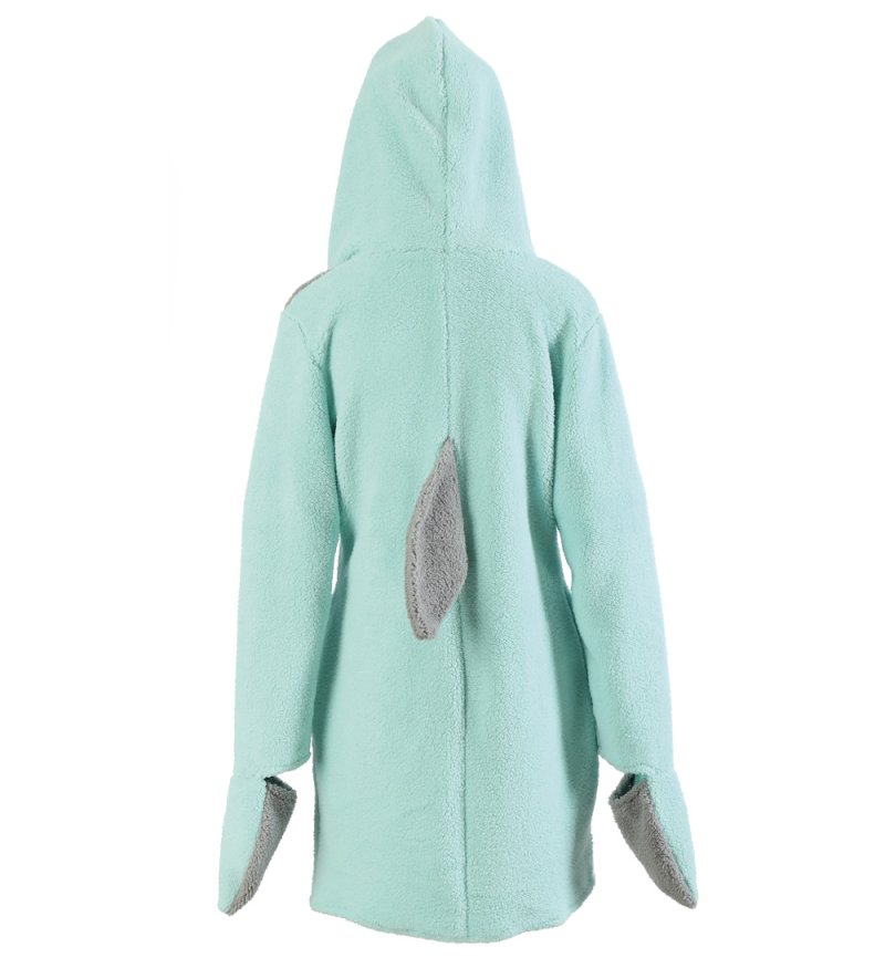 Damenkostüm Haifisch Hai Kleid originelles Tierkostüm Plüsch