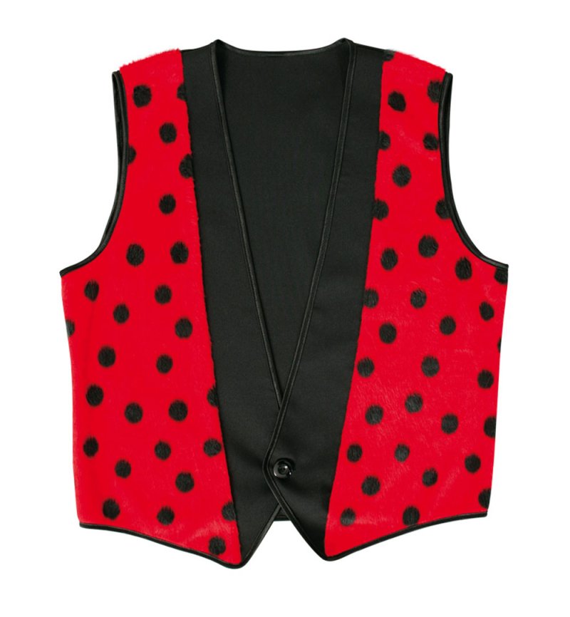 Herrenkostüm "Weste Coccinell", Marienkäferoptik, Mottoparty, Fasching, Kindergeburtstag, Karneval