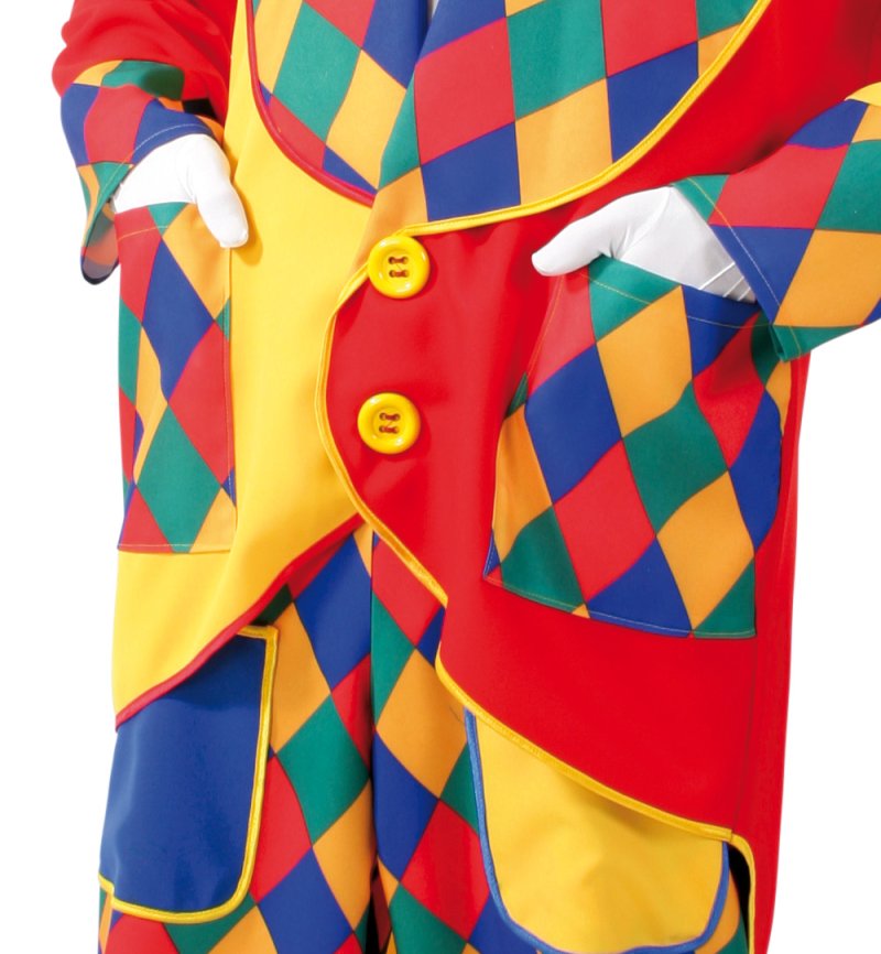 Herren-/Damenkostüm Clowns-Frack "Chico", Karneval, Fasching, Mottoparty