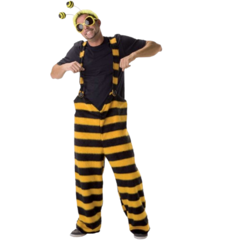 Hose Biene Bienchen Biene Brummer Tierkostüm Schwarz-Gelb 1-TLG. Hose