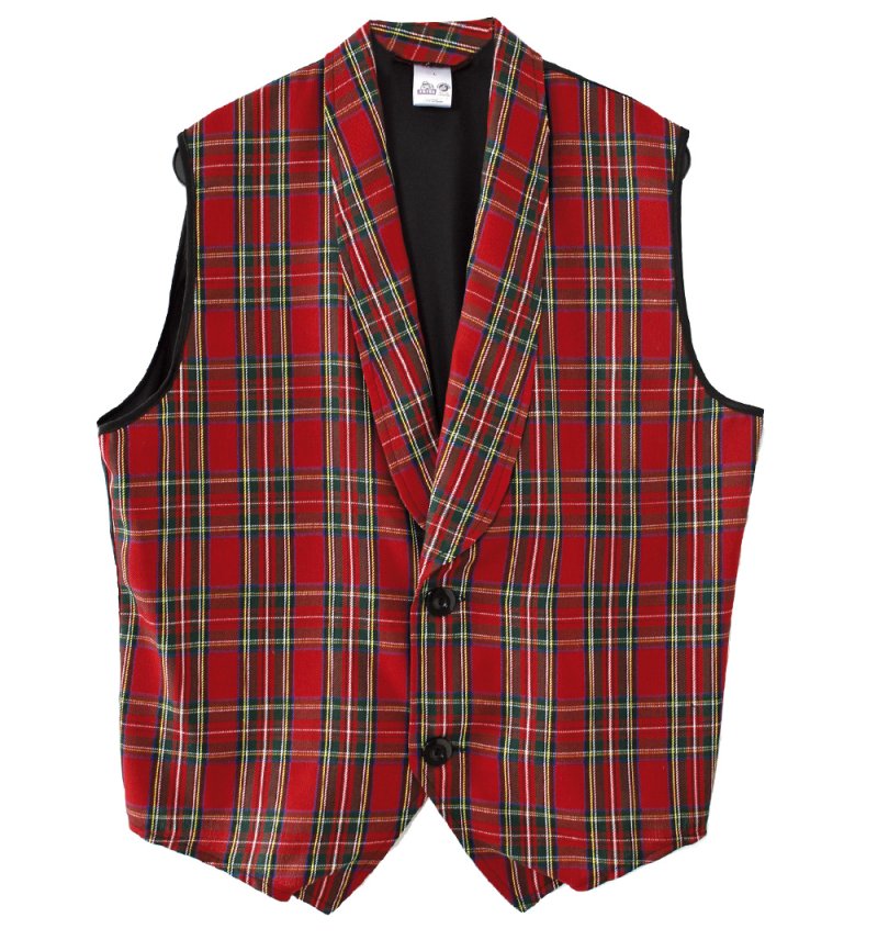 Weste kariert Schottenmuster Herren Outfit