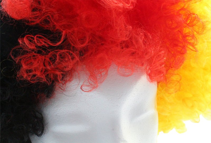 Perücke "FAN" Deutschland Afro Locken