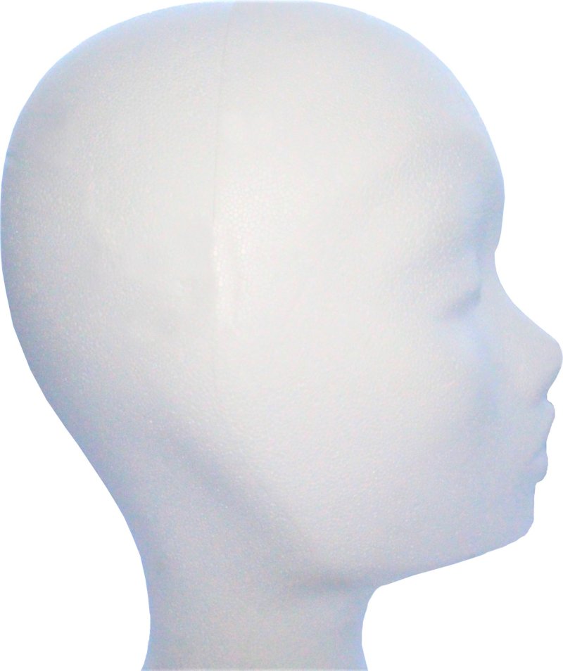 Styropor-Kopf, praktische Halterung für Perücken, Hut-Halterung, Modell-Kopf