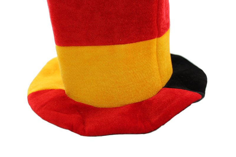 Zylinder "FAN" Deutschland Partyhut Fahne Plüschhut