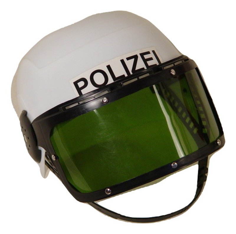 Polizeihelm mit Visier Kinder Spielhelm Rollenspiel Einsatzhelm