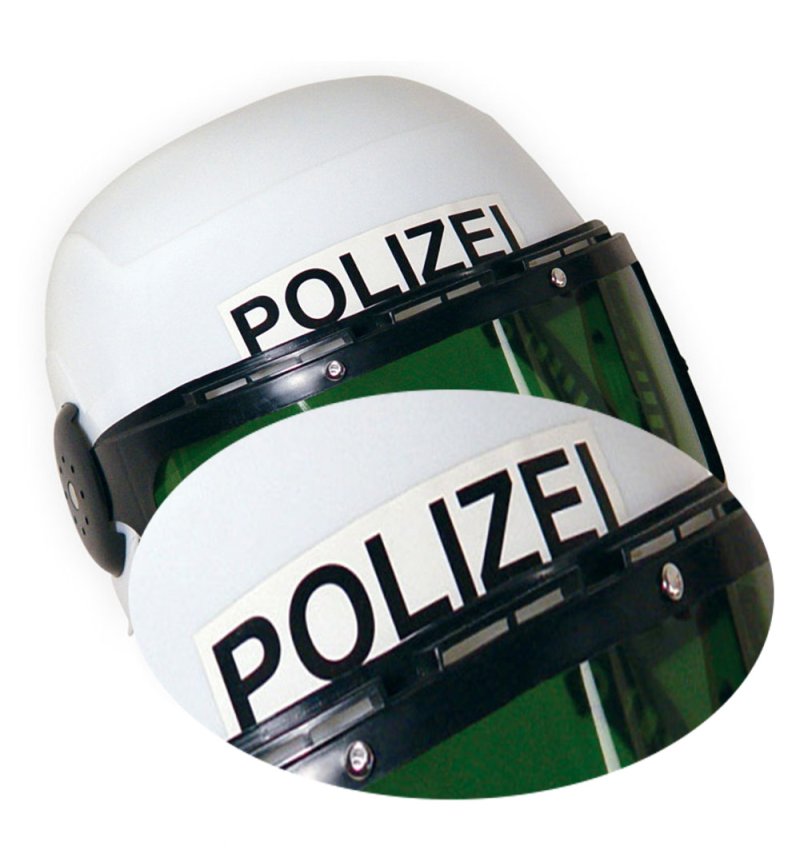Polizeihelm mit Visier Kinder Spielhelm Rollenspiel Einsatzhelm