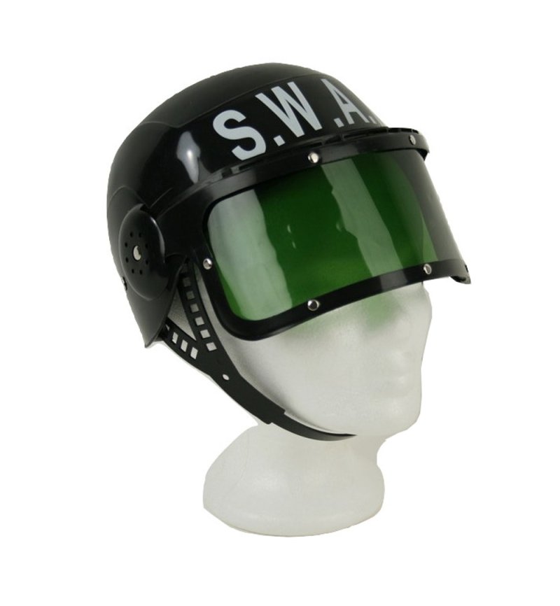 SWAT-Helm mit Visier Kinder Spielhelm Rollenspiel Einsatzhelm