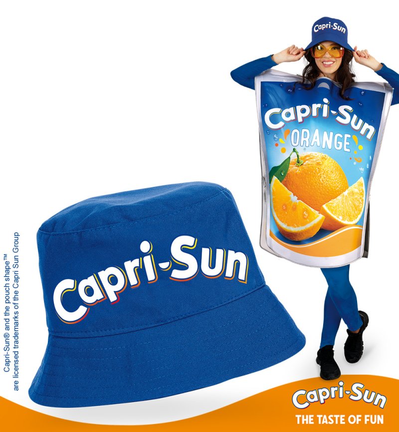 Capri-Sun Bucket Hat Blau – Original Lizenzprodukt | Fischerhut aus 100 % Polyester | Unisex Hut für Erwachsene