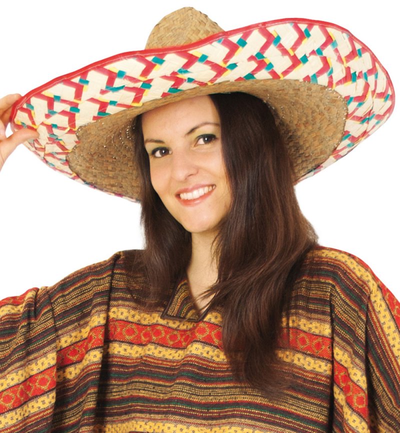 Sombrero, Mexikanerhut, 10er Pack bunt