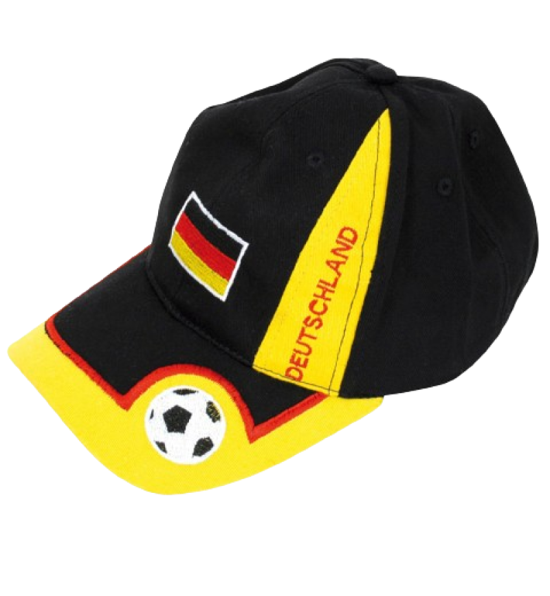 Basecap Fan Fußball mit GRATIS Tattoos Accessoire Deutschland