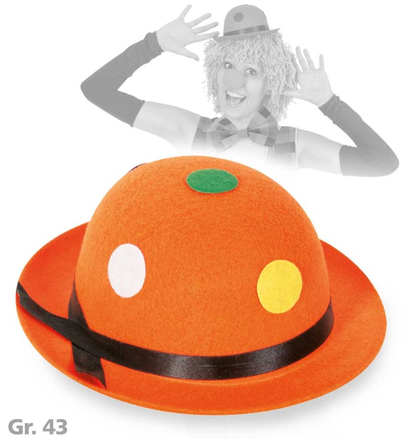 Mini-Melone, sortierte Farben, mit Punkten, Gr. 43 cm, Karneval, Mottoparty, Accessoire