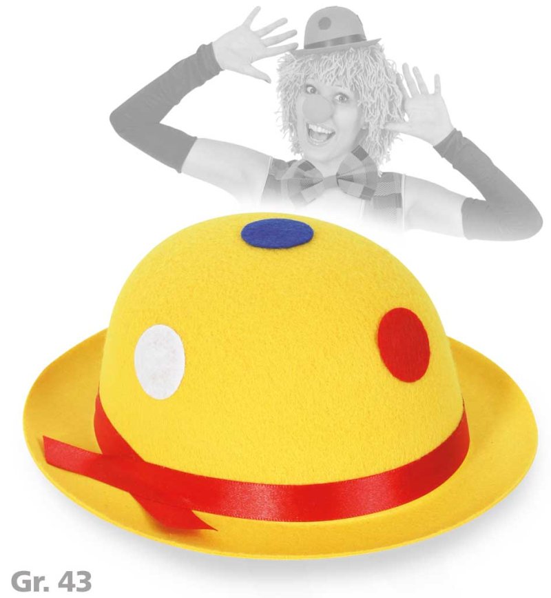 Mini-Melone, sortierte Farben, mit Punkten, Gr. 43 cm, Karneval, Mottoparty, Accessoire
