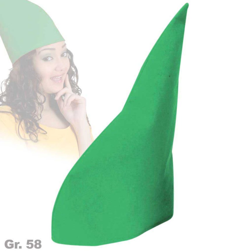 Zwergenmütze, sortierte Farben, Gr. 58 cm, Karneval, Mottoparty, Accessoire, Fasching