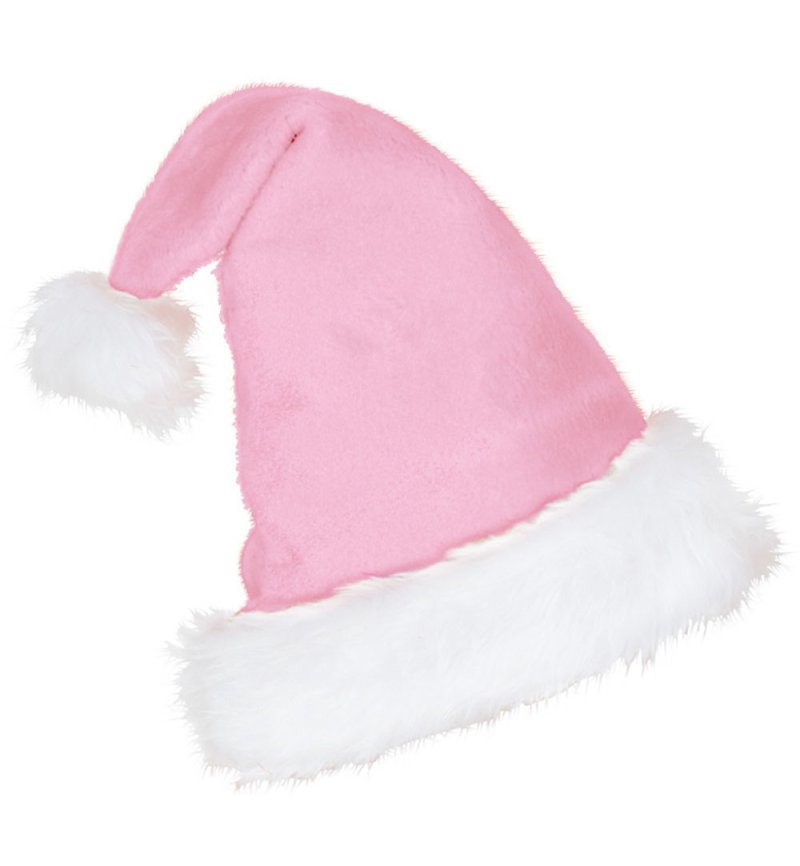 Mütze Nikolaus Plüsch Weihnachtsmütze, edel