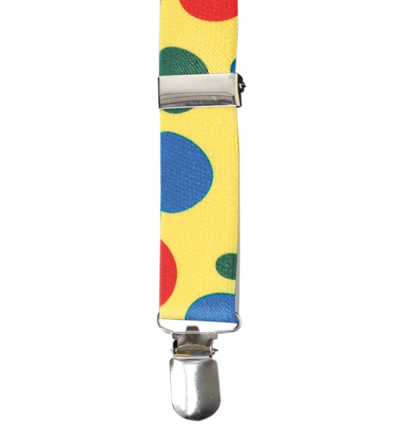 Clown-Set für Kinder (Hose L. ca. 70 cm mit Hosenträger, Krawatte und