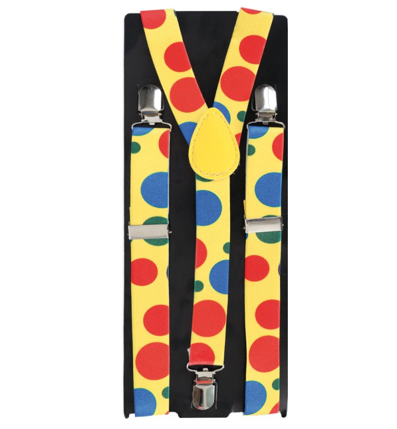 Hosenträger "Clown" gepunktet Accessoire