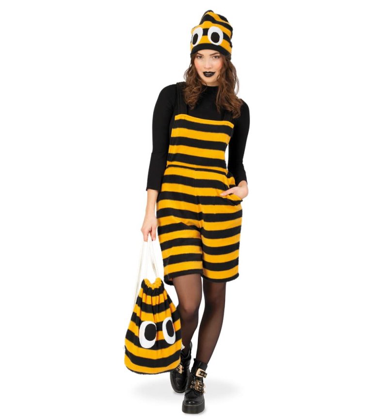 Turnbeutel Biene Hummel Rucksack Accessoire Beutel Zubehör für Kostüme Sammelbeutel